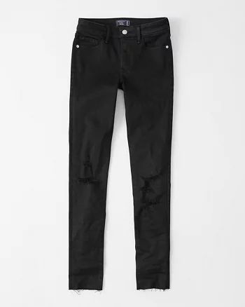 Mid Rise Super Skinny Jeans | Abercrombie & Fitch (US)