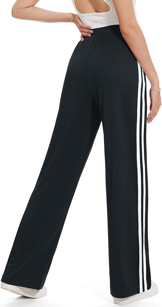 Tapata Women's 28/30/32/34/36 Inseam Track Pants Loose Straight Leg Jogging Sweatpants Warm-Up Sp... | Amazon (US)