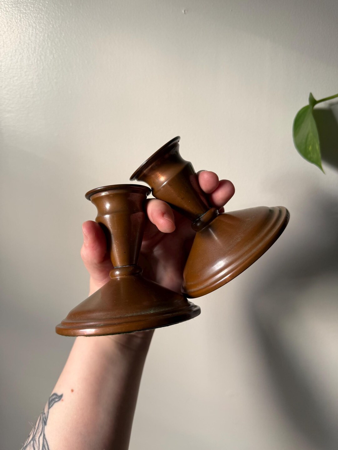 Vintage Coppercraft Guild Copper Taper Candle Holders Set of 2 | Etsy (US)