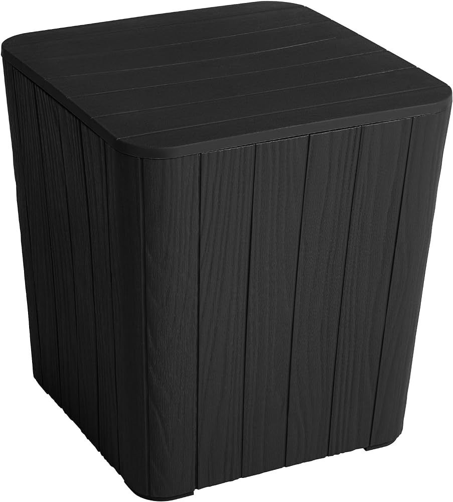 YITAHOME 11.5 Gallon Outdoor Side Table with Storage Small End Table for Coffee, Patio Decor,Cush... | Amazon (US)