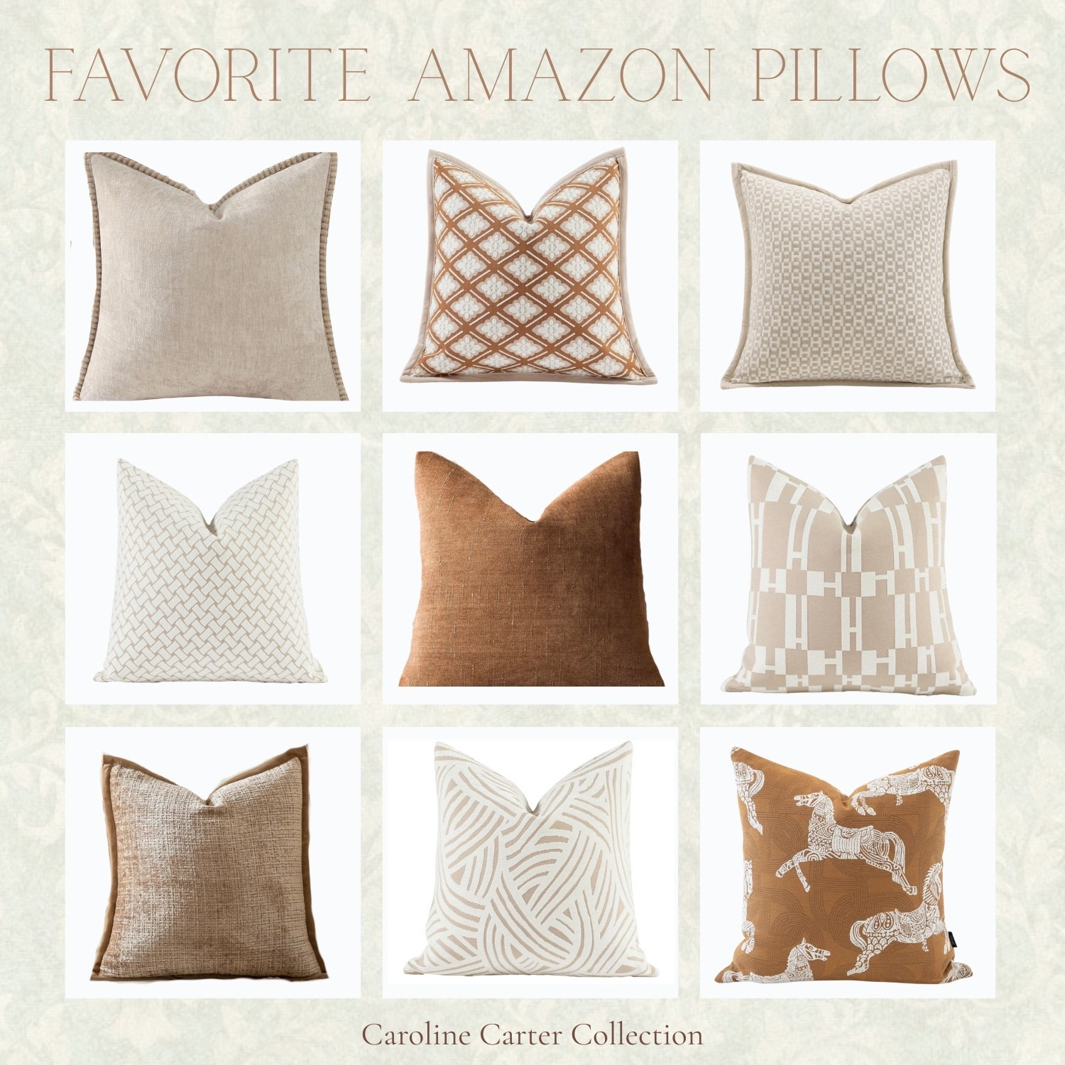 My favorite Neutral Amazon pillows to mix, match, and layer for an elevated autumn look. Tap to shop these timeless finds!

Amazon pillows, autumn home finds, fall decor, neutral pillows, cozy home, Amazon home, seasonal style, home refresh, affordable pillows, fall home style

#LTKHome #LTKFindsUnder100 #LTKSeasonal