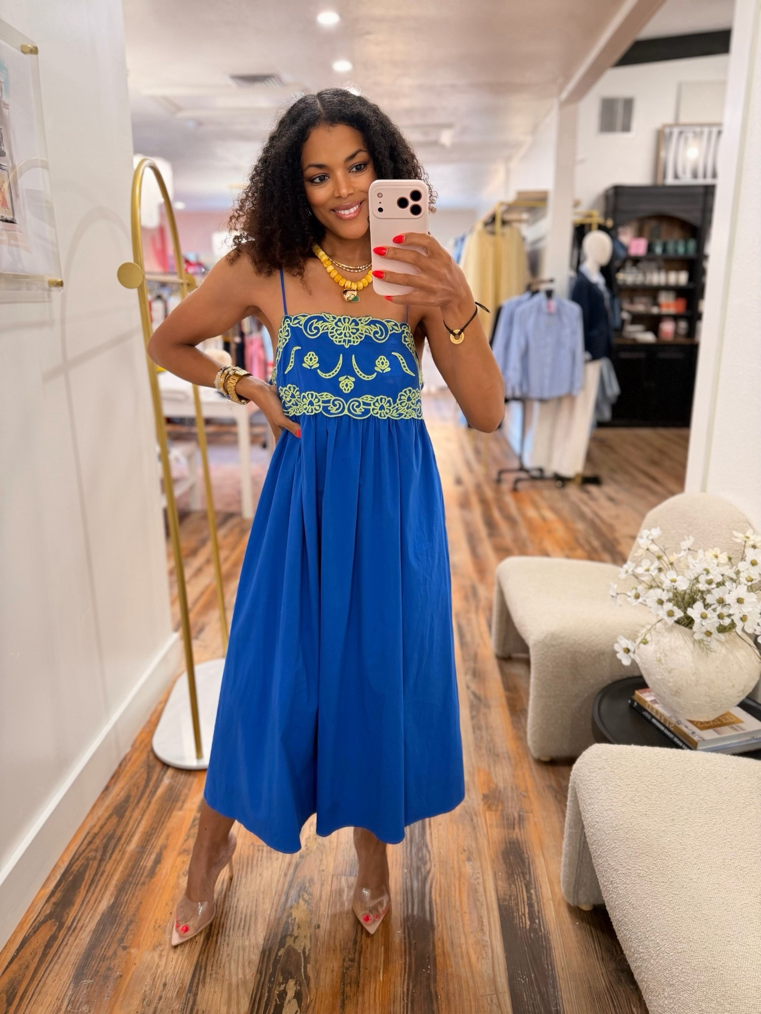 What a beautiful find, love the blue, the detail, and the flow of this dress!

#LTKmomlife #LTKootd #LTKgrwm