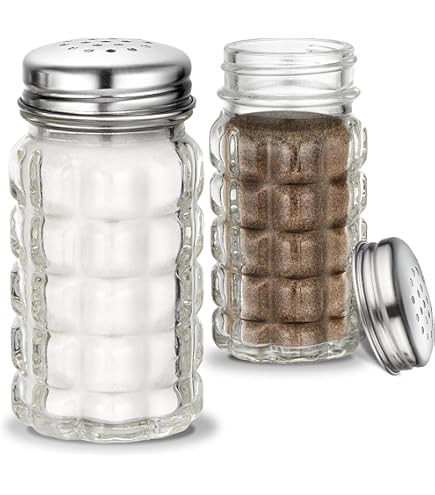 Retro Style Salt and Pepper Shakers with Stainless Tops (2) | Amazon (US)