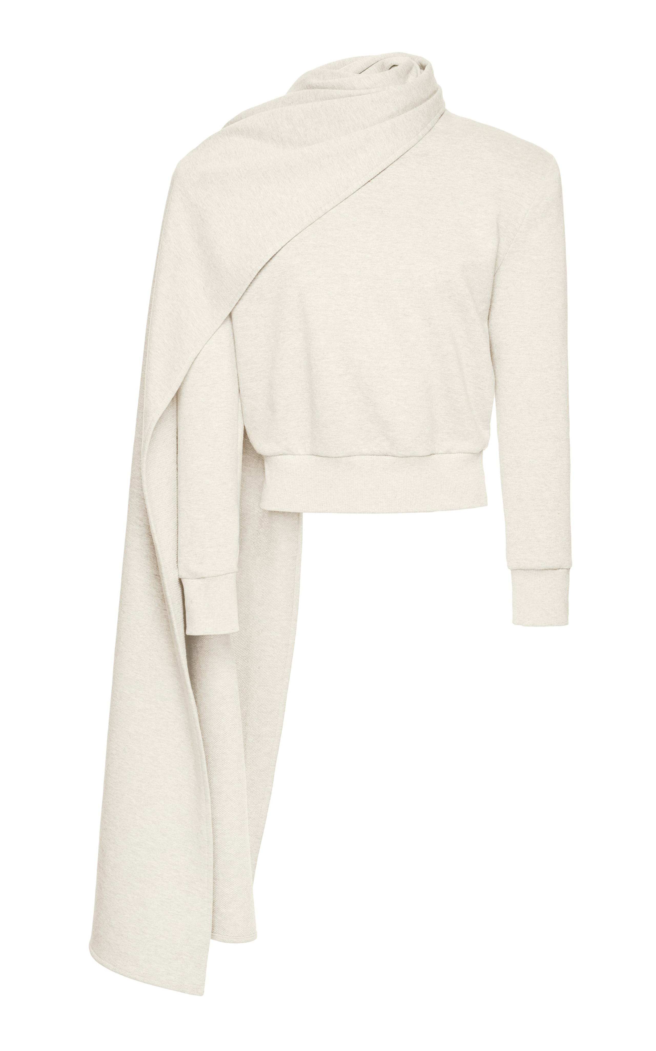 Scarf-Neck Cotton Sweatshirt | Moda Operandi (Global)