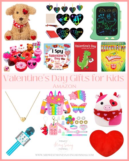 Valentine’s Day Gifts for Kids 

Valentine’s Day  hearts  plushies  jewelry  coloring books  books  activity books  valentines 

#LTKSeasonal #LTKkids