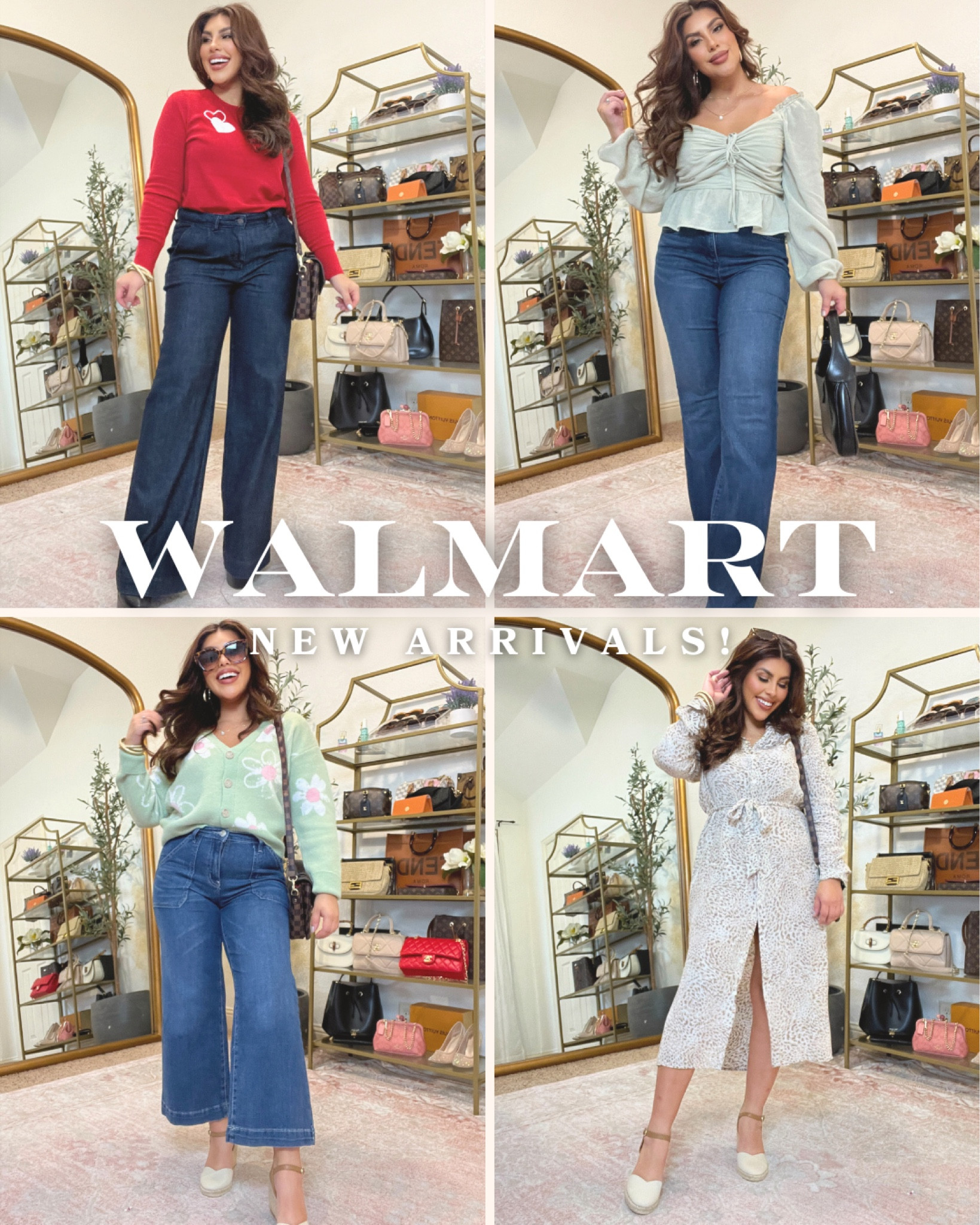 So many amazing new arrivals on @walmart ❤️❤️ #walmartpartner I shopped Valentine’s fashion, & found the cutest early spring drops!! 
•
#walmartfashion #walmarthaul 