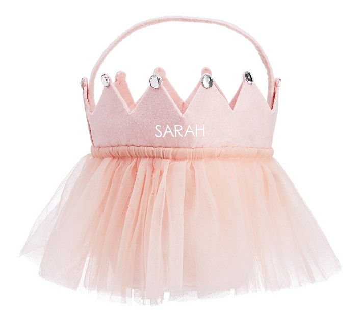 Blush Tulle Crown Treat Bag | Pottery Barn Kids