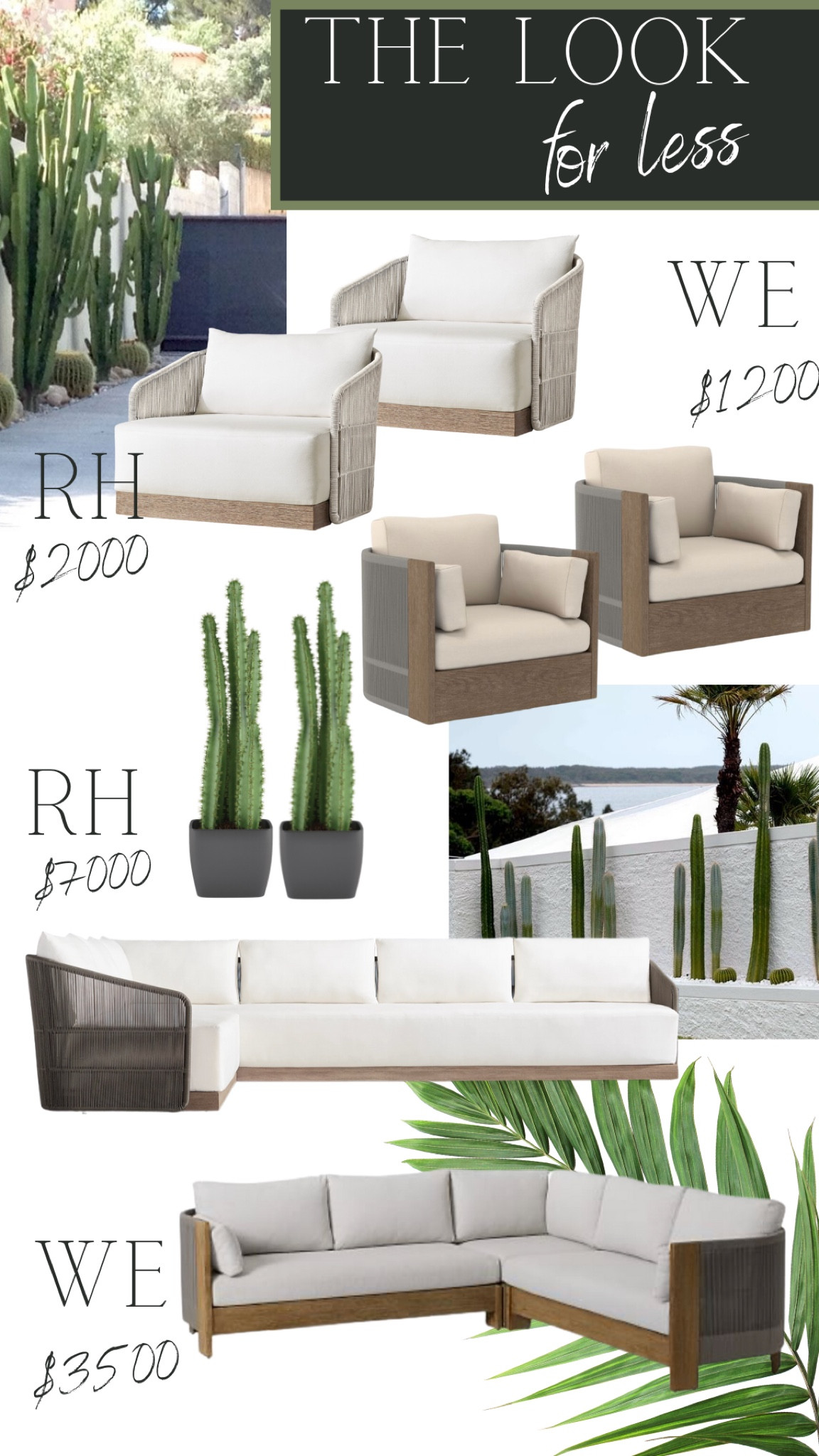 Backyard furniture the look for less. Restoration hardware dupes, restoration hardware outdoor furniture dupe, modern outdoor furniture, patio furniture, pool furniture, modern backyard 

#LTKCyberweek #LTKGiftGuide #LTKSeasonal