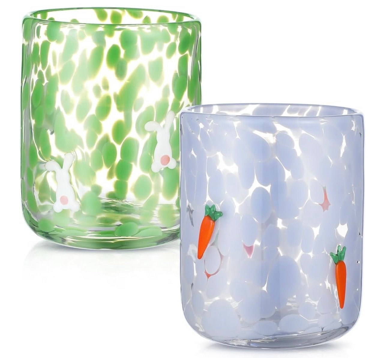 Easter/spring glass cups 🐰🥕

Anthropologie dupe

Cute Easter Design Icon Glass Cup: featuring a delightful white rabbit icon on a green background and an orange carrot icon on a white background, these glasses add a festive touch to Easter gathering, making them an attractive centerpiece for seasonal celebrations

#LTKFindsUnder100 #LTKHome #LTKSpringSale