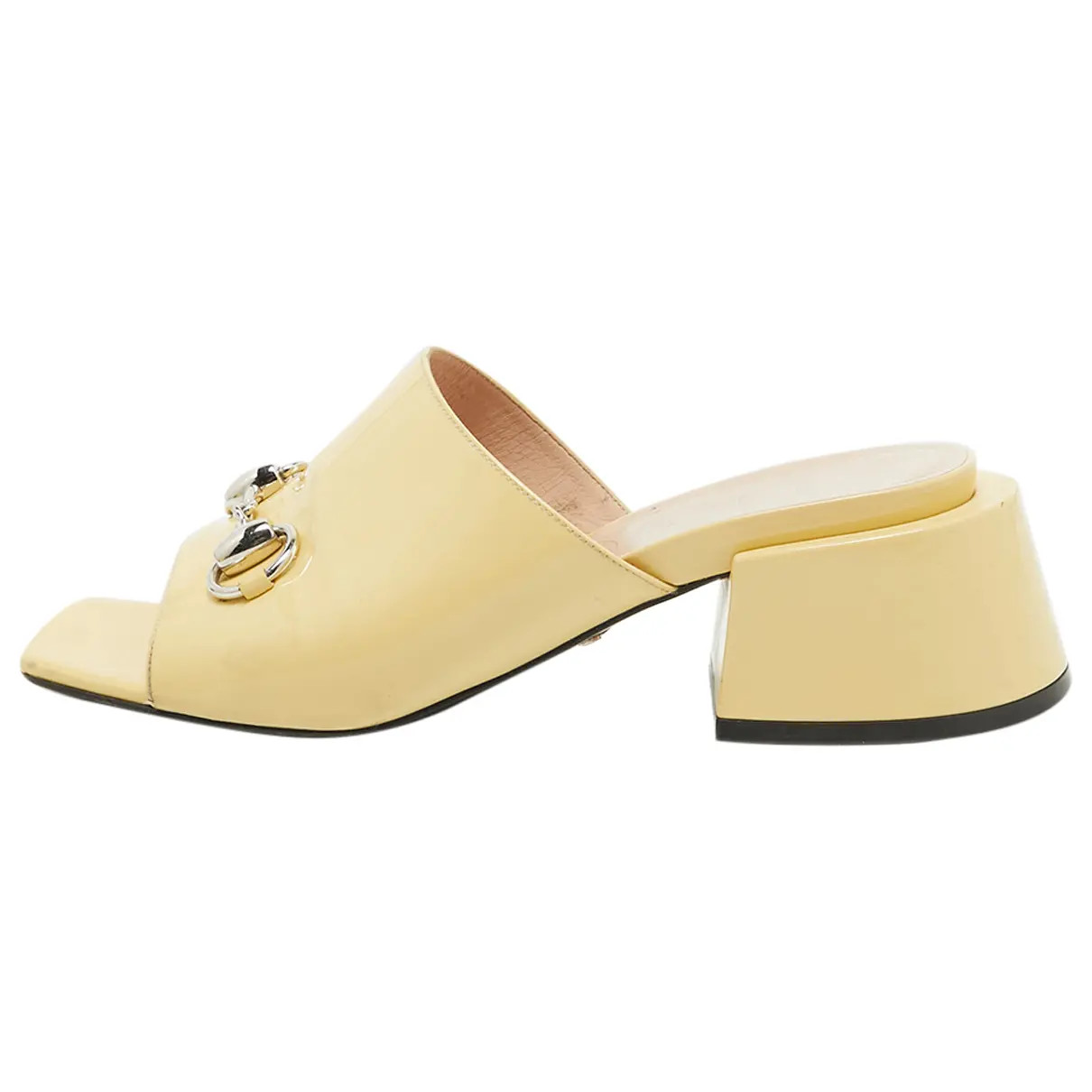 GucciPatent leather sandal | Vestiaire Collective (Global)