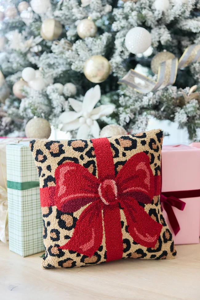 Leopard Present Pillow SALE | Pink Lily