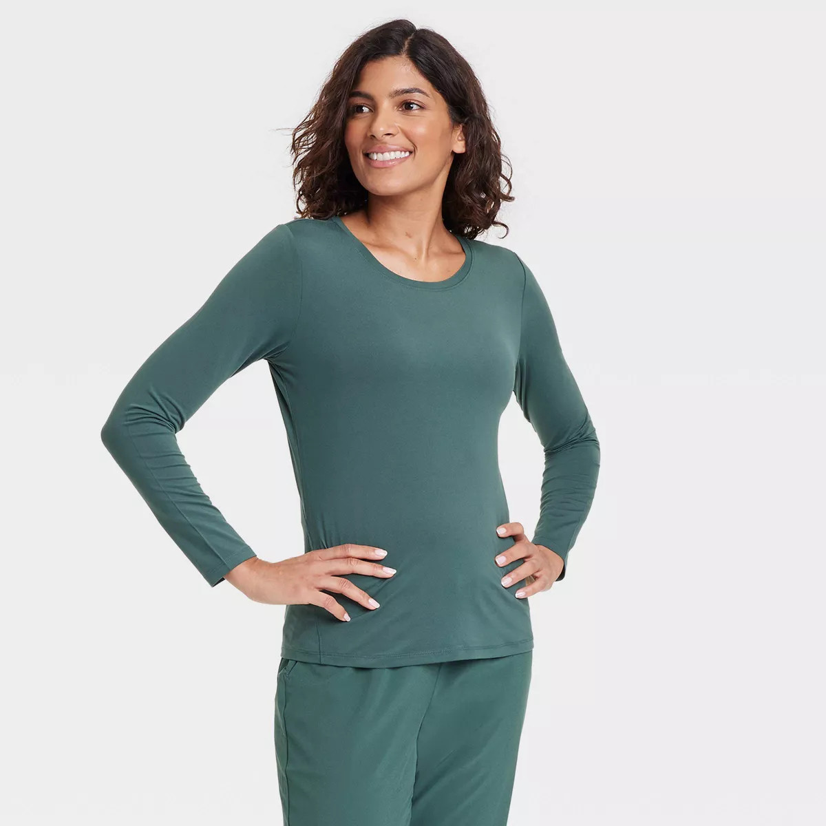 Women's Essential Crewneck Long Sleeve Top - All In Motion™ | Target