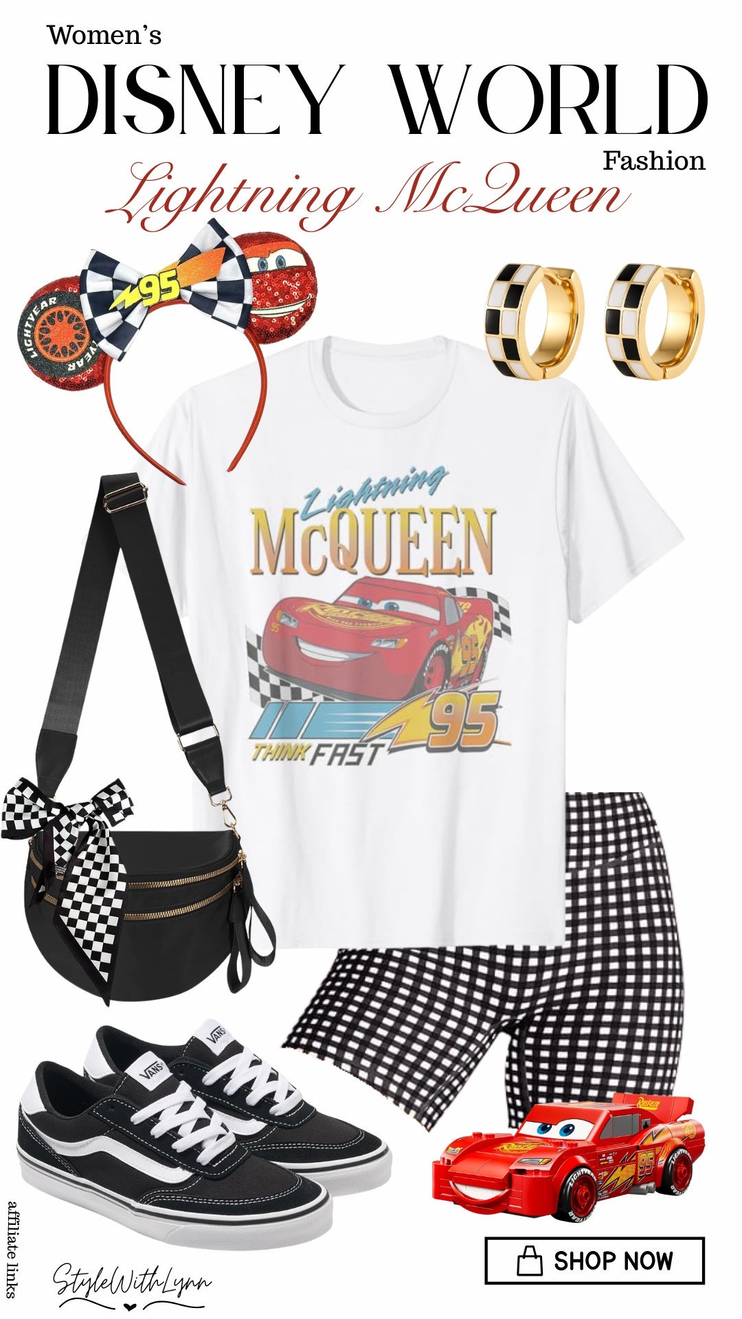 Start your engines! 🏎️

This Lightning McQueen-inspired Disney outfit is race-day ready with comfy black and white gingham biker shorts, a graphic tee, and park-approved comfort. Perfect for a day at Disney World or counting down to your next magical vacation.

✨ Shop this look through my links and save for your next Disney trip!

#DisneyOutfit #DisneyStyle #DisneyWorldOutfit #LightningMcQueen #CarsDisney #DisneyBound #DisneyFashion #DisneyInfluencer #DisneyParksStyle #DisneyVacation #DisneyWorldStyle #ThemeParkOutfit #DisneyOOTD #MagicKingdomStyle #DisneyInspiredFashion 

 #LTKootd #LTKTravel

#LTKootd #LTKmomlife #LTKTravel