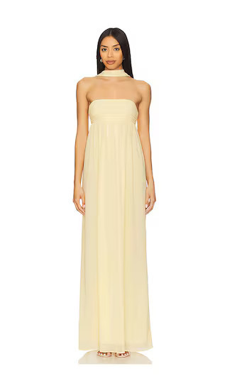 Lovers and Friends x Emma Rose Soleil Gown in Lemon. - size XL | Revolve Clothing (Global)