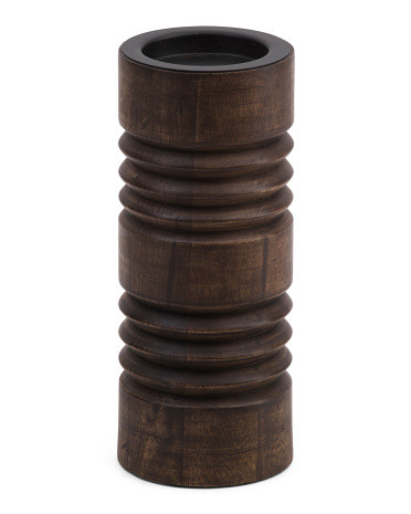 Accordion Wood Candle Holder | TJ Maxx