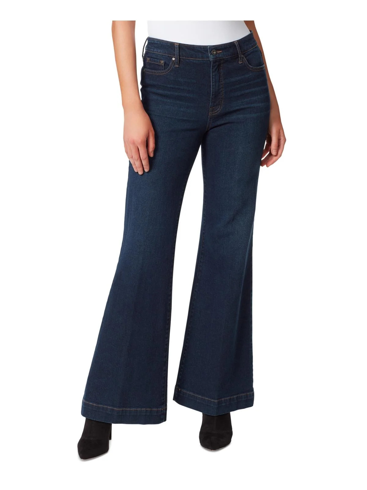 Jessica Simpson Women's Trouser Wide Leg High Rise Jeans - Walmart.com | Walmart (US)