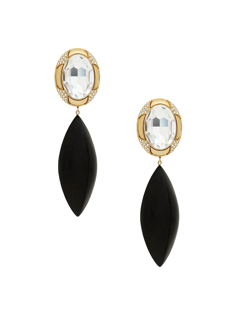 Earrings in Bamboo And Rhinestone | Saks Fifth Avenue