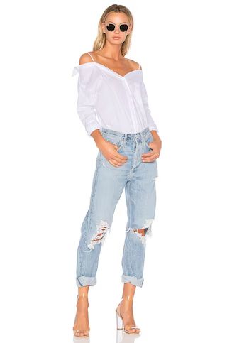 AGOLDE 90s Mid Rise Loose Fit in Fall Out from Revolve.com | Revolve Clothing (Global)