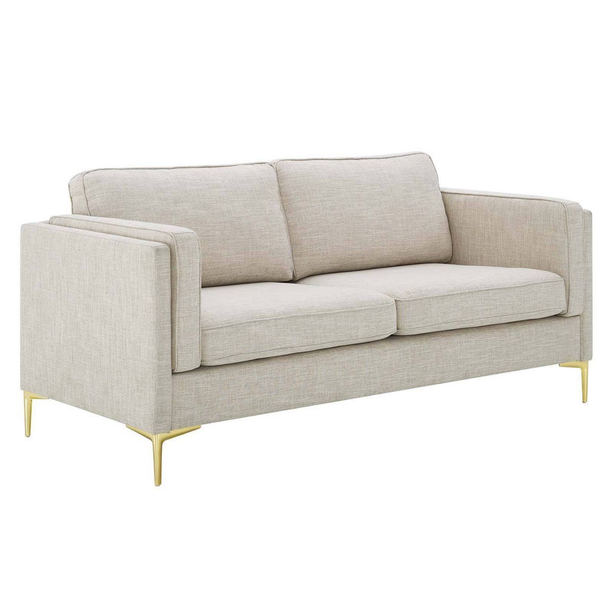 Kaiya Fabric Sofa Beige - Modway | Target