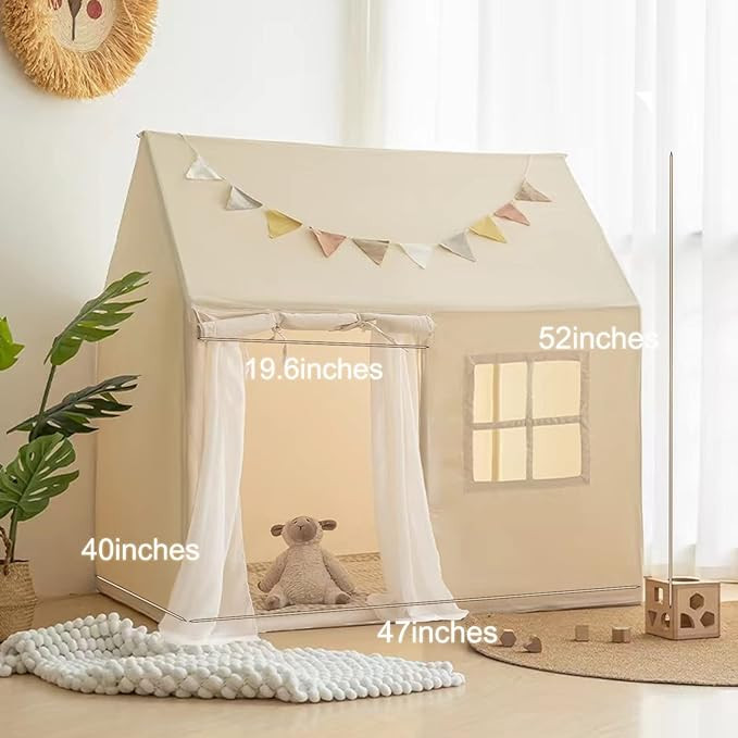 Kids Playhouse, Play Tent for Kids with Star Light, Flag and Carry Bag, Portable Play Tent Indoor... | Amazon (US)