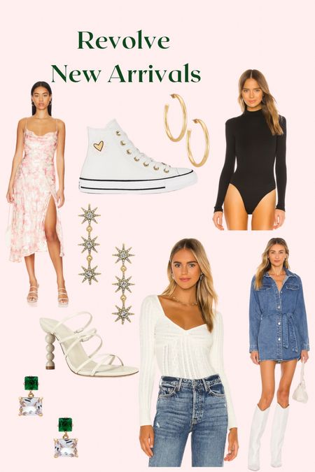 Revolve new arrivals! 
Winter into spring wear
Cute earrings
Jean dress
Black bodysuit 
Starburst earrings 
Astr the label 


#LTKstyletip