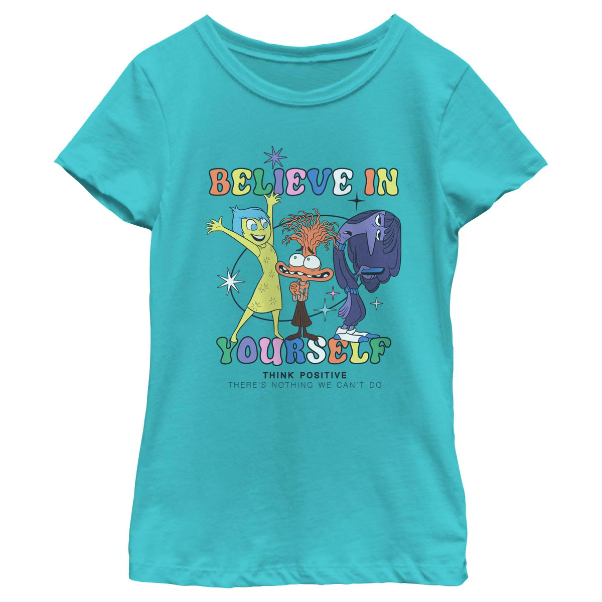 Girl's Inside Out 2 Believe In Yourself Trio T-Shirt | Target