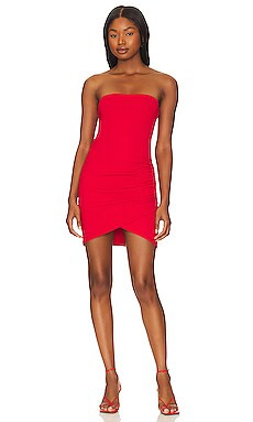 Susana Monaco Strapless Dress in Perfect Red from Revolve.com | Revolve Clothing (Global)