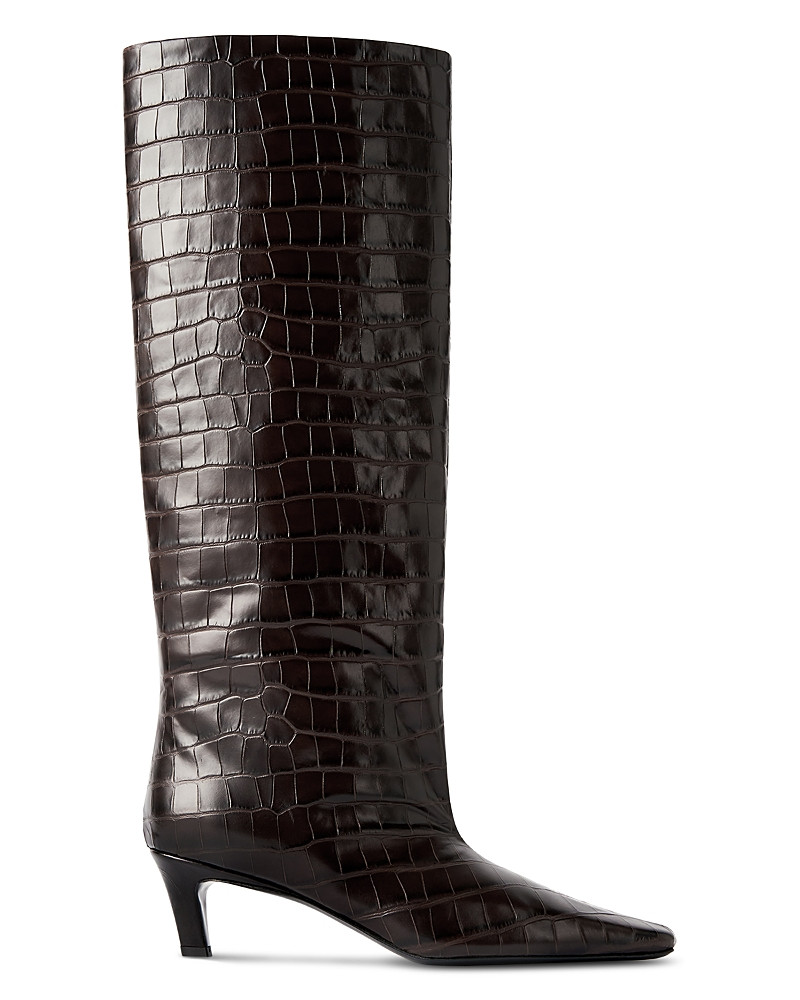 Toteme Women's Croco Wide Calf Boots | Bloomingdale's (US)