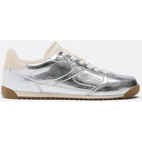 Stradivarius Metallic-effect trainers  SILVER 5 | Stradivarius (UK)