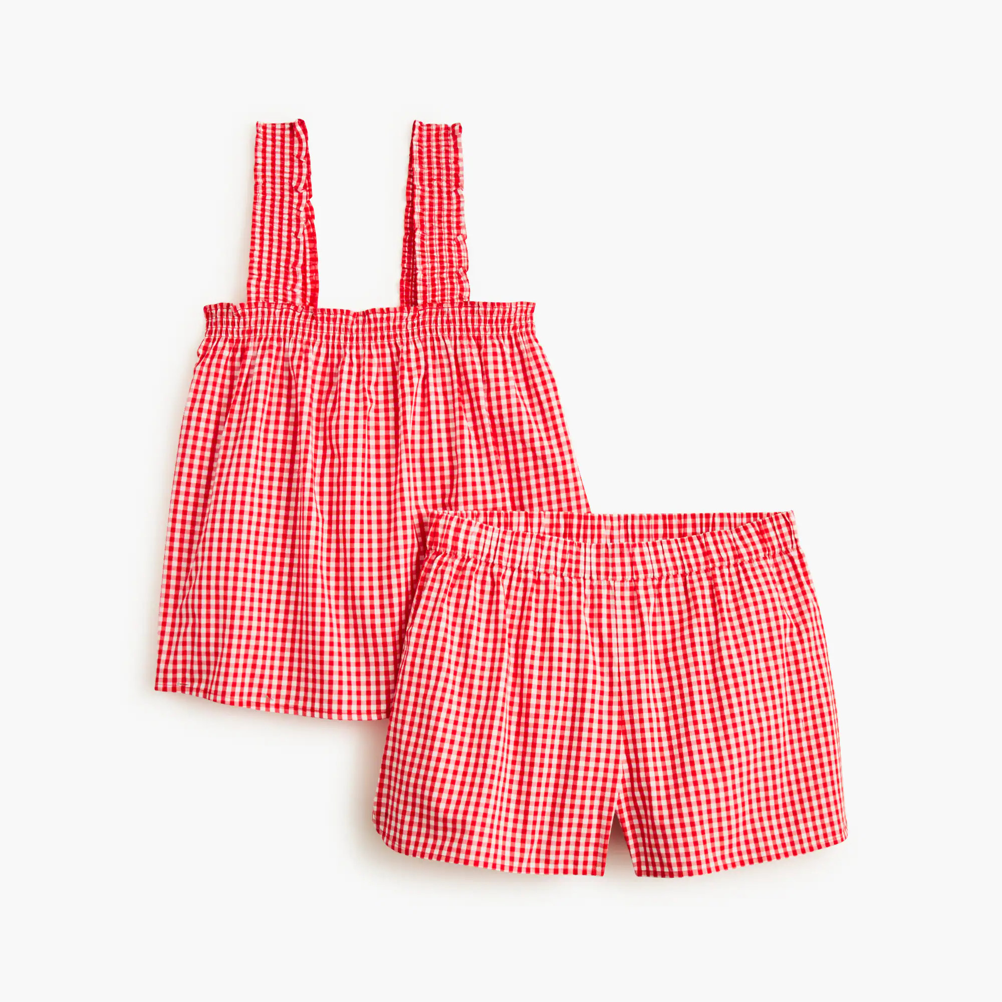 Smocked tank top and short pajama set | J.Crew Factory