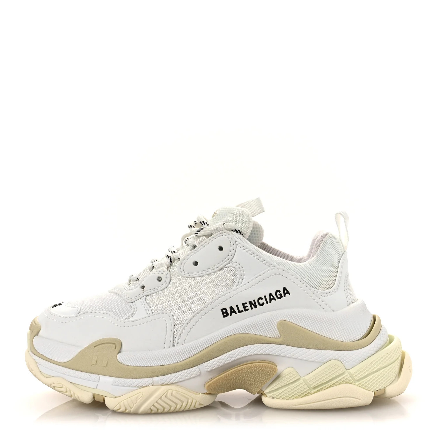 Fabric Mesh Womens Triple S Sneakers 36 White | FASHIONPHILE (US)