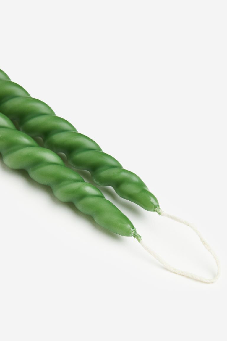 2-pack Spiral Candles | H&M (US + CA)