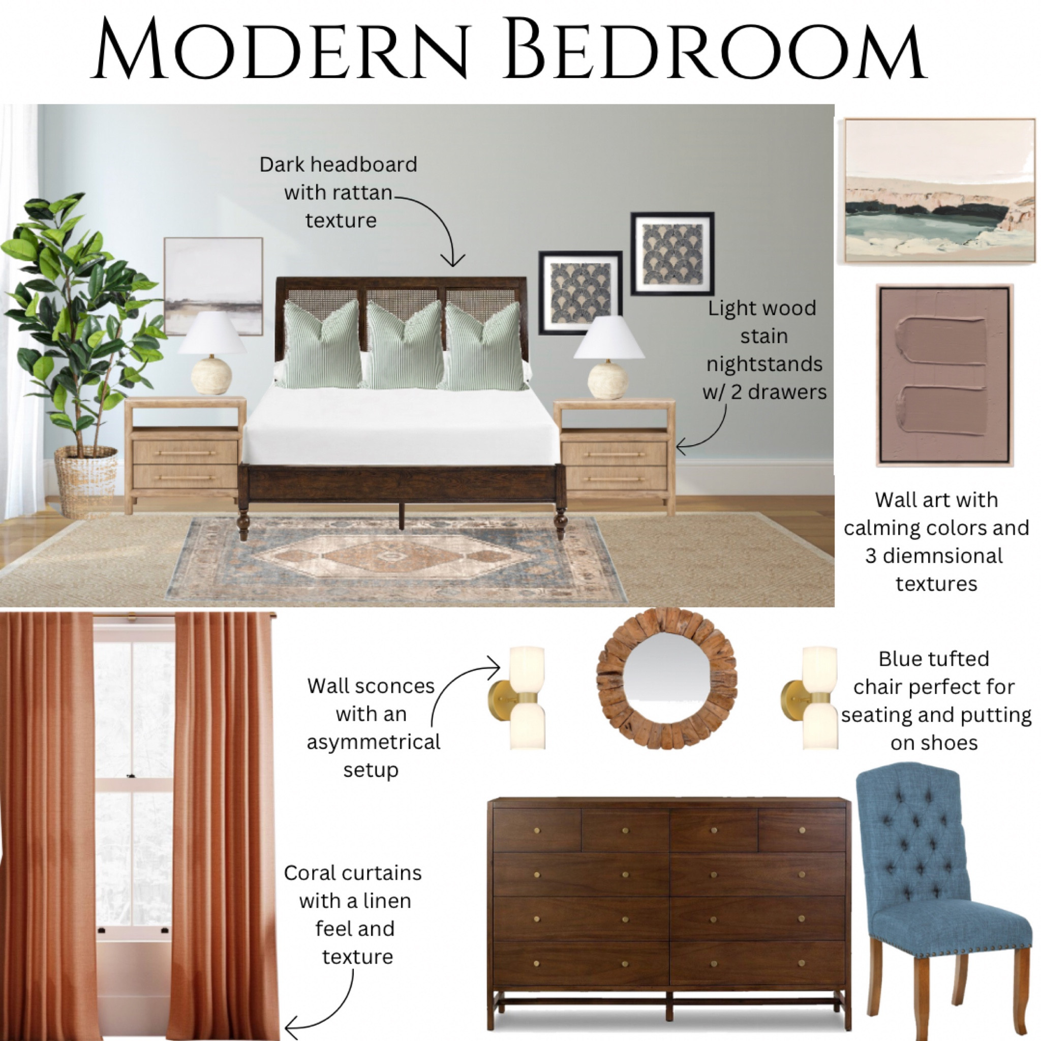 Modern bedroom design with rug, wall art, and more!

#homedecor #curtains #target

#LTKsalealert #LTKhome #LTKfindsunder100