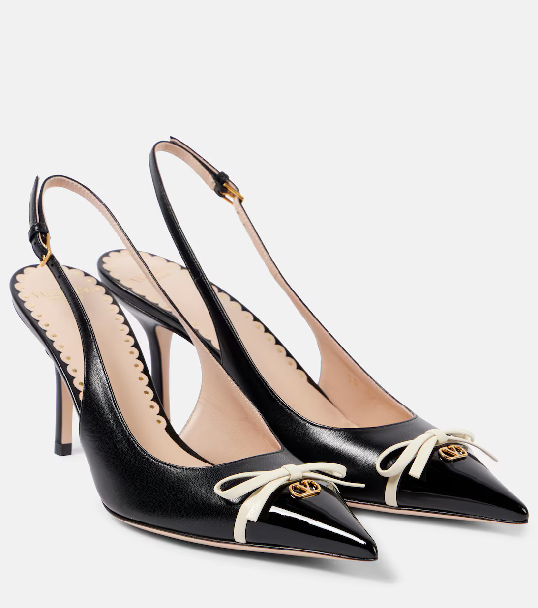 Bepointy 80 leather slingback pumps | Mytheresa (INTL)