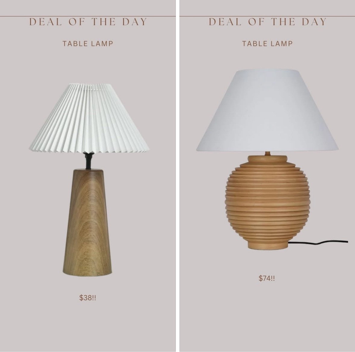 Prettiest & best priced Walmart lamps!!! 🤩 the first one is brand new & the second has been out of stock forever! 

#LTKHome #LTKSaleAlert #LTKmorningroutine