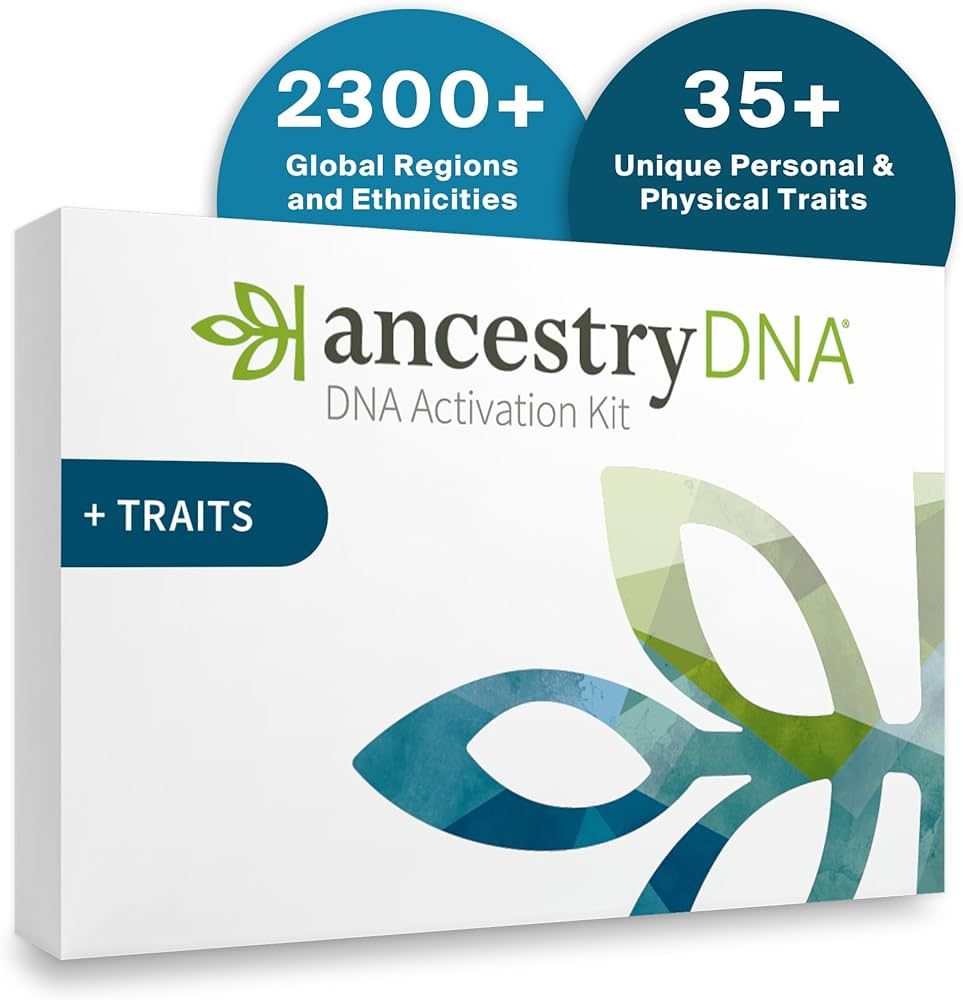 AncestryDNA + Traits Genetic Test Kit: Personalized Genetic Traits, DNA Ethnicity Test, Origins &... | Amazon (US)