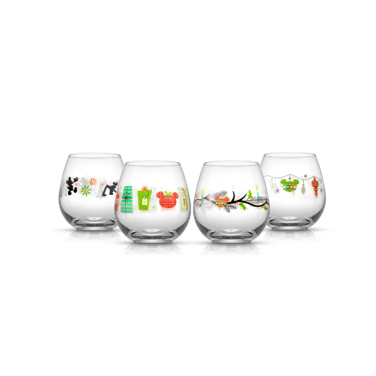 Disney Mickey Mouse Joy O Joy Stemless Glass - 15 oz | JoyJolt