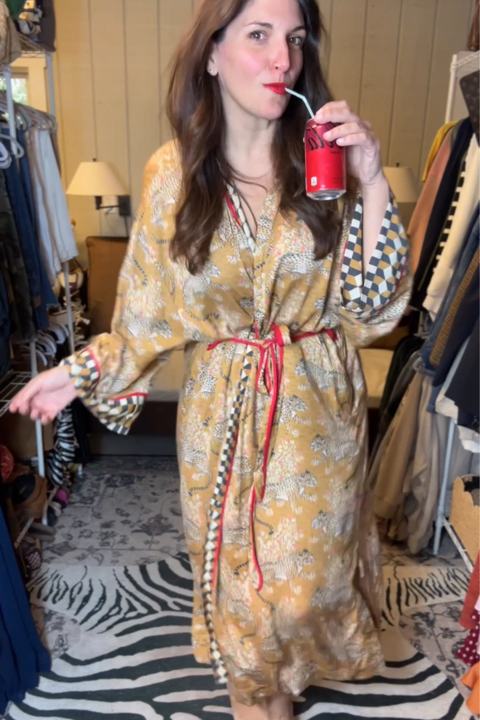 Dashing Deer - Robe - Ink curated on LTK