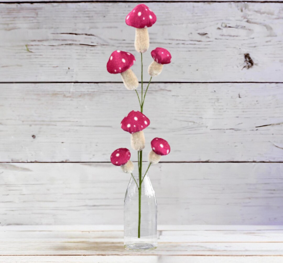 26in Polka Dot Mushroom Spray: Pink - Etsy | Etsy (US)