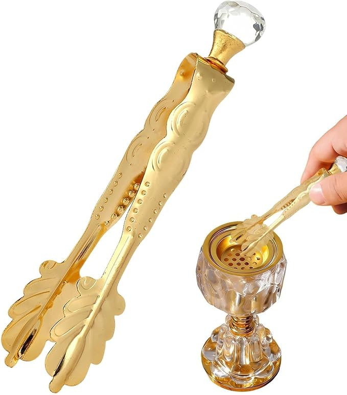 Amazon.com: Vintage Long Handle Clip, Charcoal Burner Tongs, 5.91x0.79 Inch Tongs with Metal Cons... | Amazon (US)