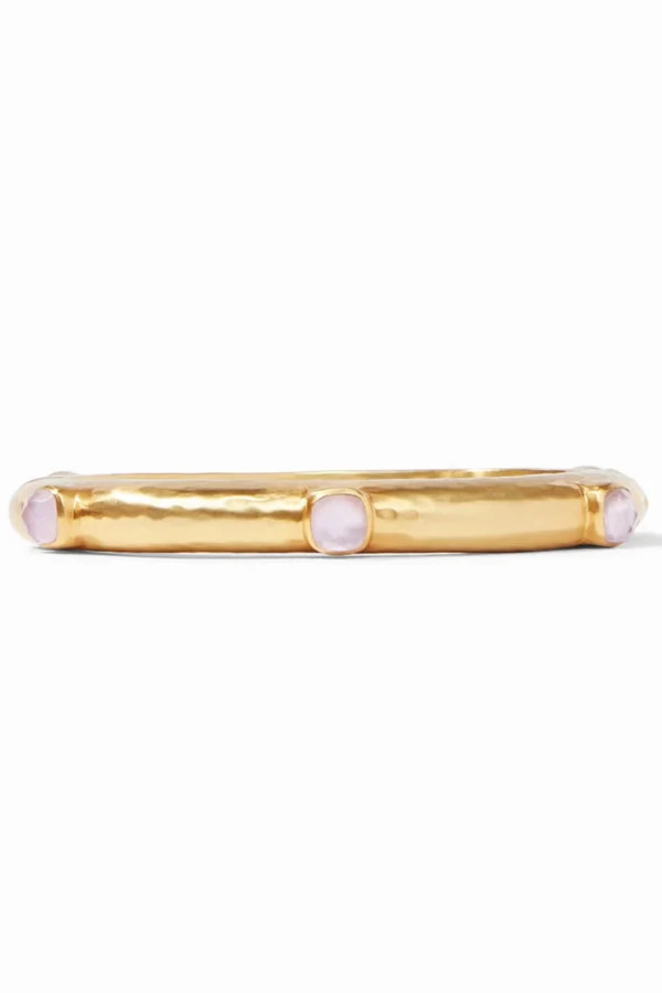 Catalina Stone Hinge Bangle - Iridescent Rose | Julie Vos - FINAL SALE | The Willow Tree