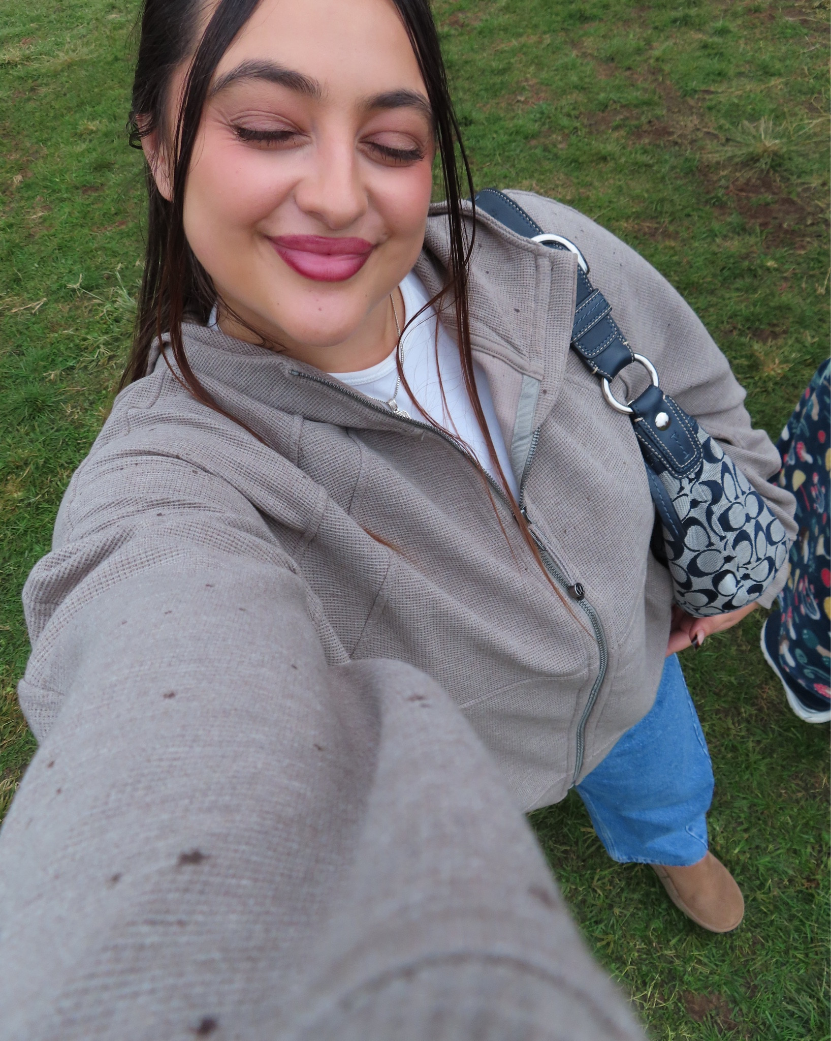 I have been loving this new waffle material from Lululemon !! It is so comfortable and warm ! I paired this outfit with a white Skims long sleeve, Abercrombie barrel jeans, and my platform UGGs.

#LTKSeasonal #LTKStyleTip