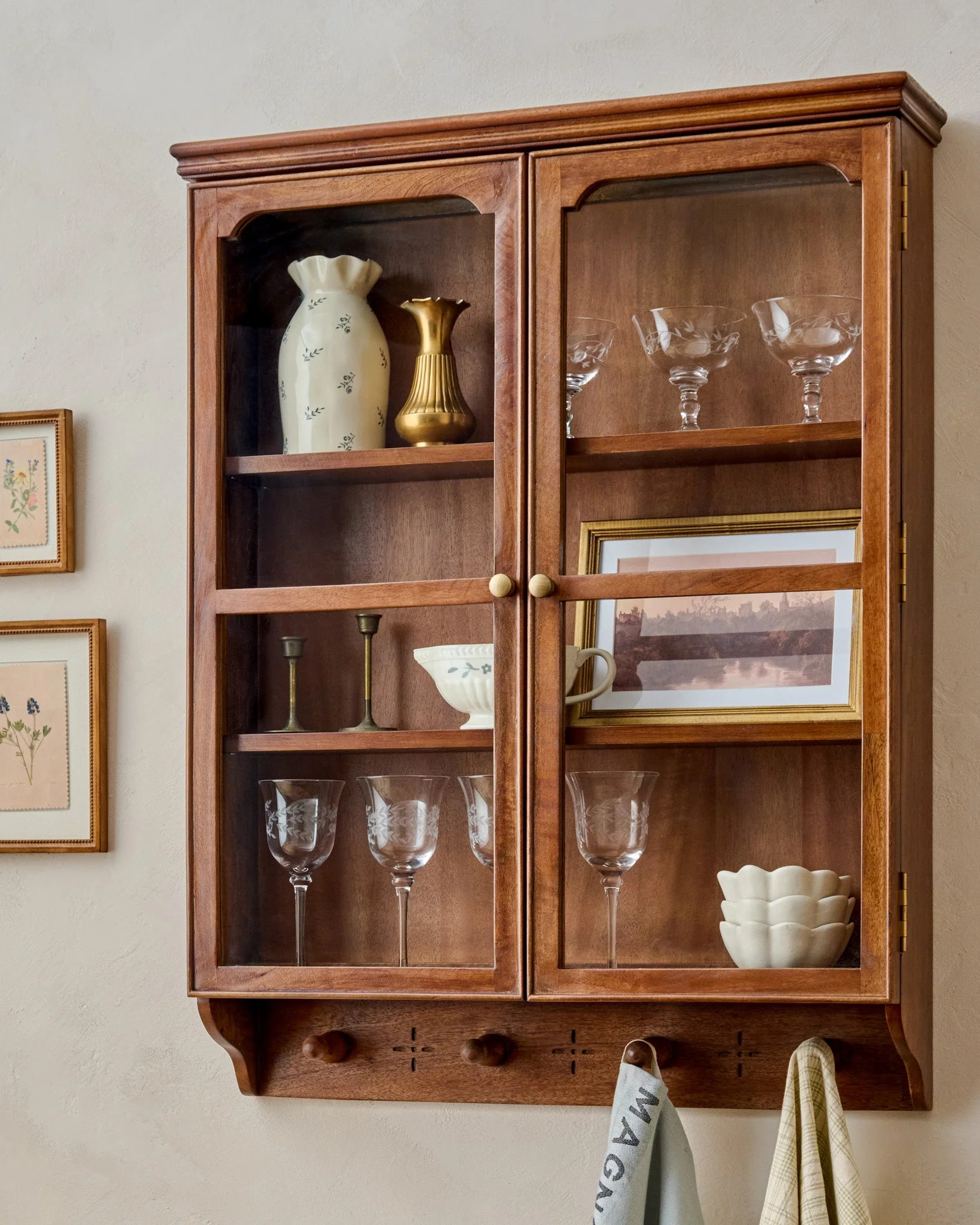 Amelia Oversized Display Cabinet with Glass Doors | Magnolia