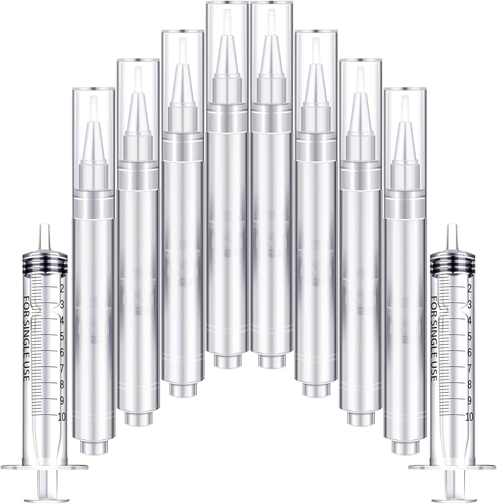 10 Pcs Touch up Paint Pen Fillable Paint Brush Pens Clear Furniture Pen Press Wall Painting Suppl... | Amazon (US)