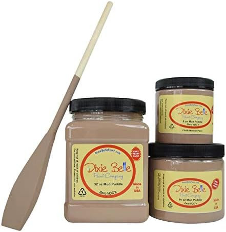 Dixie Belle Paint Company Chalk Finish Furniture Paint (Mud Puddle) (16oz) | Amazon (US)