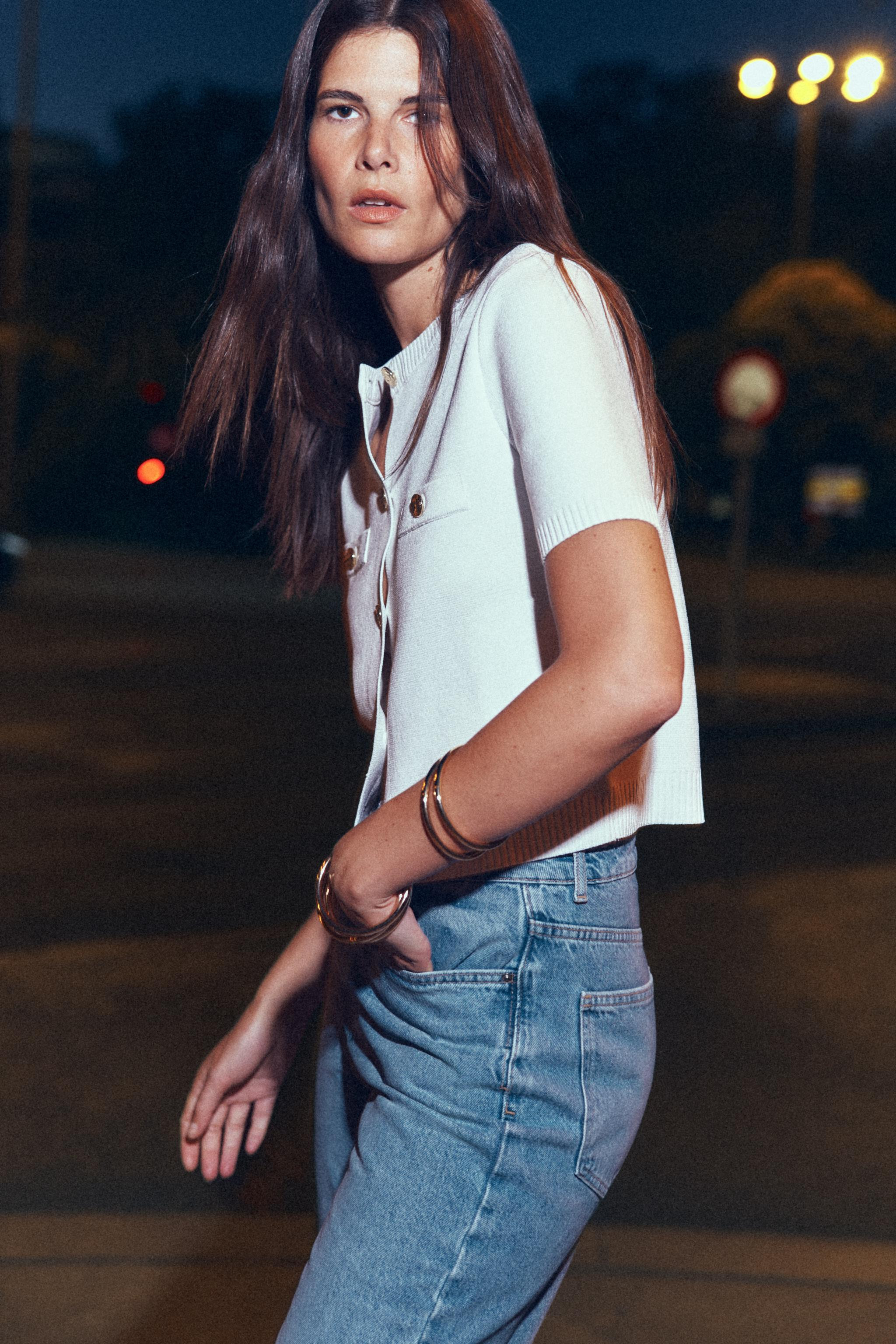 SHORT SLEEVE KNIT CARDIGAN | Zara UK