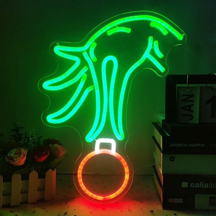 Christmas Neon Sign Dimmable Christmas Neon Lights Led Neon Signs Green Light Up Neon Sign for Be... | Amazon (US)