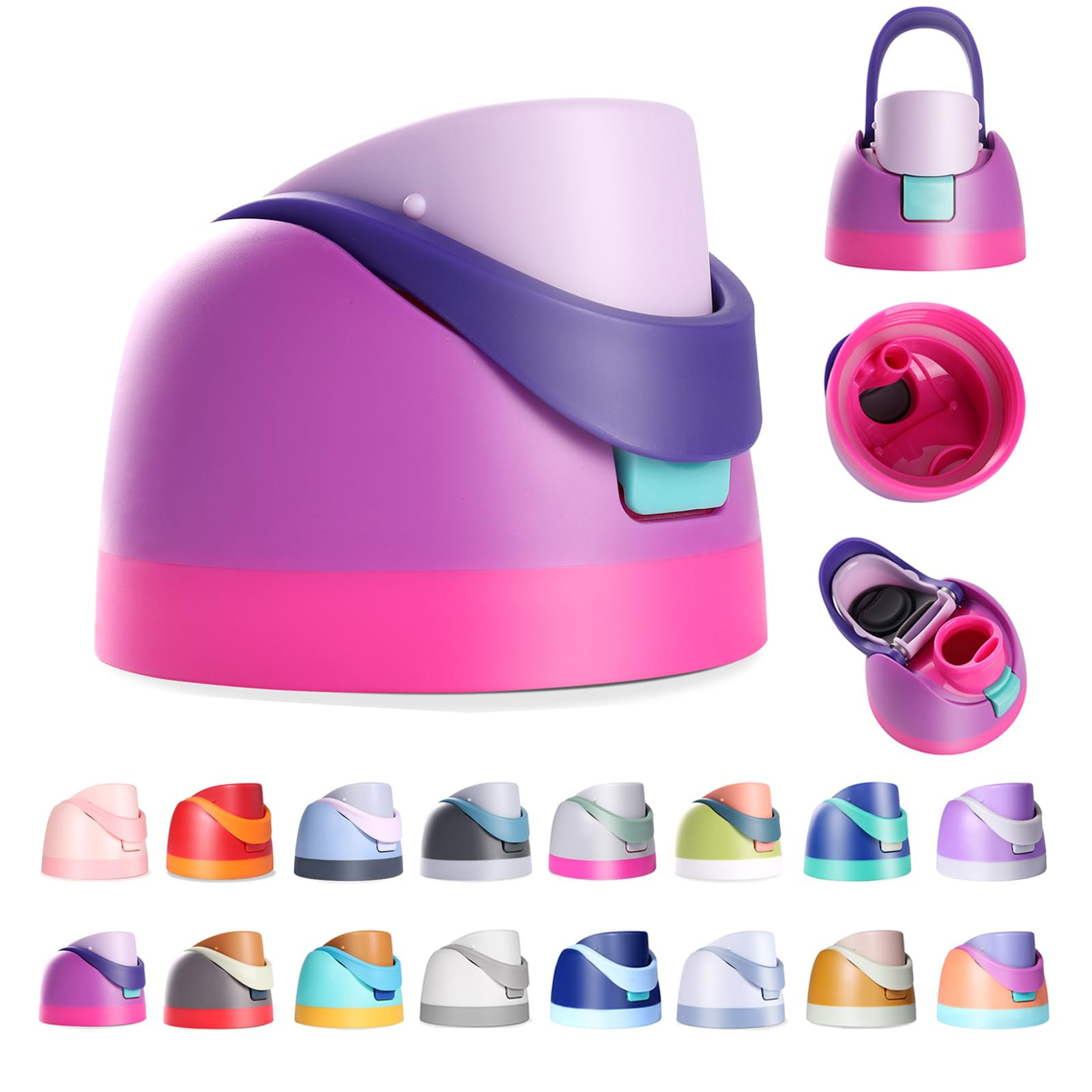 Ruzkq Replacement Lid for Owala Freesip, Compatible with Owala Cup 16oz 24oz 32oz 40oz, One Butto... | Amazon (US)