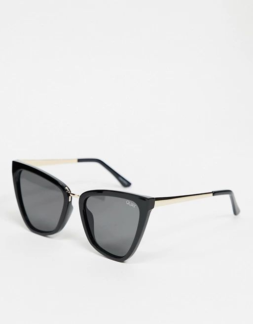 Quay Australia Reina sunglasses in black | ASOS (Global)