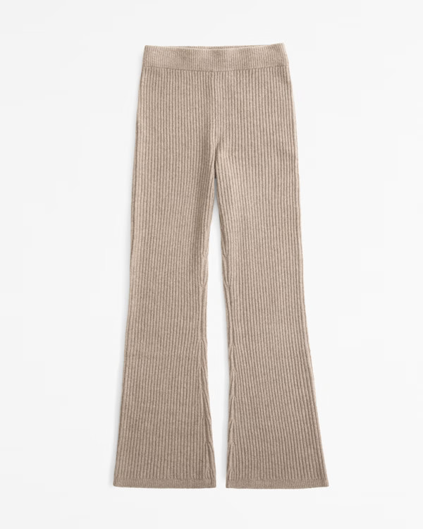 High Rise Ribbed Boot Pant | Abercrombie & Fitch (US)